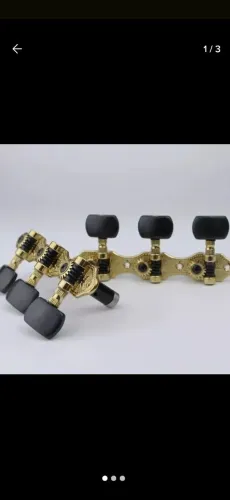 Tarraxas Douradas 18 dentes rolamentada para Guitarra Acústica
