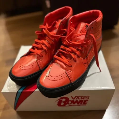 Tênis Vans David Bowie SK8-Hi Platform 2 Ziggy Stardust Red