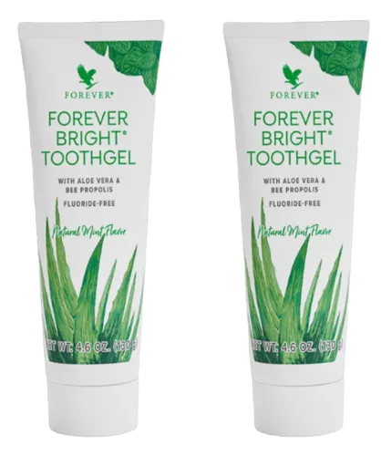 Kit 2 Gel Dental Natural Sem Flúor De Aloe Vera