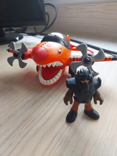 Imaginext Aviões Sky Racer - Tigre Voador - fischer price 