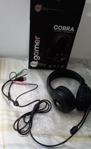 Fone para gamer novo na caixa