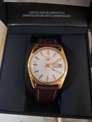 Relogio Seiko vintage decada de 70 banhado ouro
