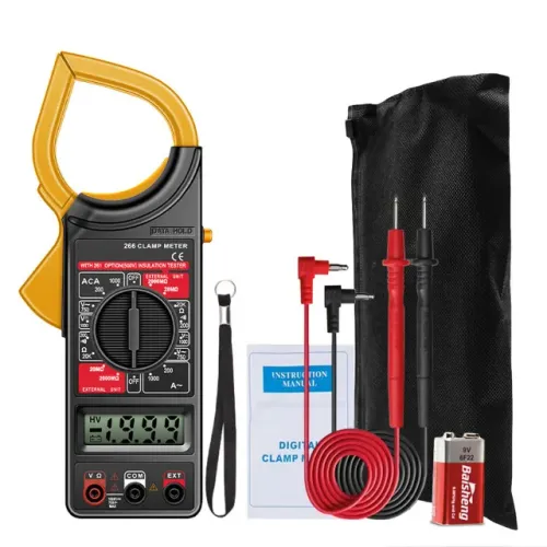 Alicate Amperímetro Digital LWJ-302 ferramenta Portátil C/ Estojo C/ Bateria Voltimetro Mu