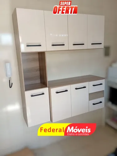 Armário para Cozinha Suspenso 1,80cm Novo - Compacto, Moderno e de Qualidade!