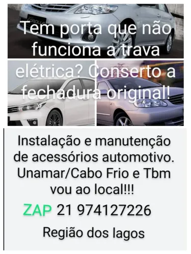 Conserto da trava elétrica original da linha Toyota! Tbm vou ao local!