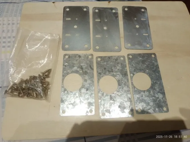 Placas de reparo de dobradiça para armário MDF