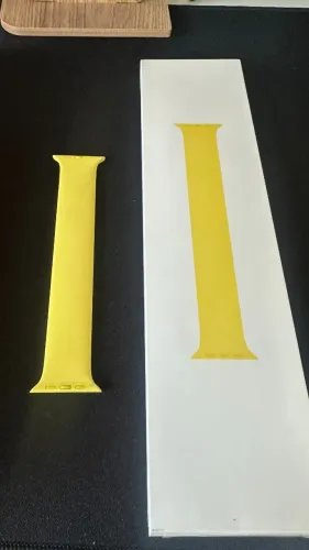 Pulseira Apple loop solo canary yellow para caixa de 45 mm - Tamanho 7