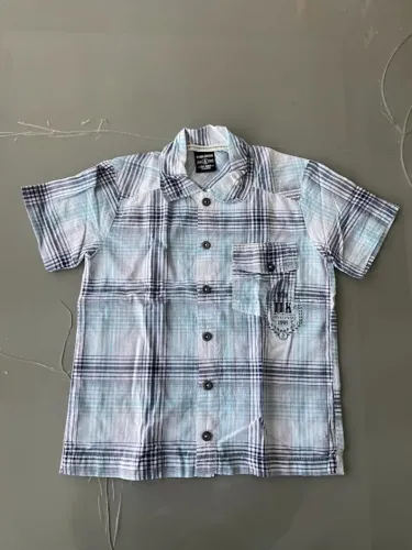 Camisa de botão infantil Tholokko
