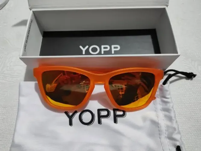 Óculos de sol original Yopp Polarizada Uv400 Espelhado cor laranja