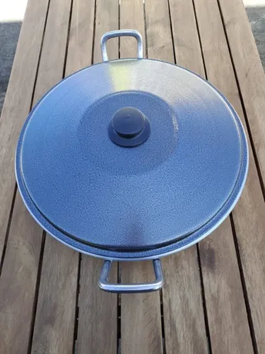 Disco com Borda e Tampa de 40cm em Alumínio
