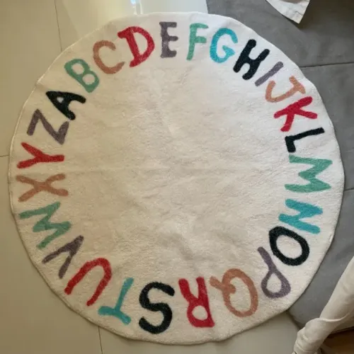Tapete Infantil Alfabeto Macio - 100x100cm