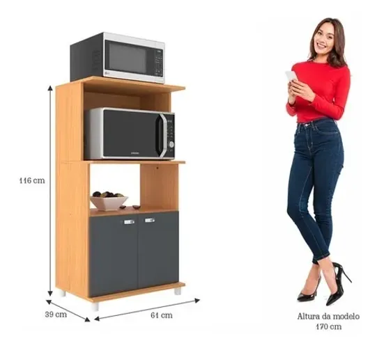 Móvel para Microondas e Utensílios - fruteira 