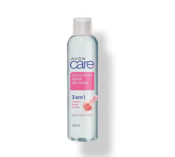 Avon care tônico facial água de rosas 3 em 1