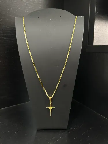 Cordão banhado a ouro 18k - idêntico 