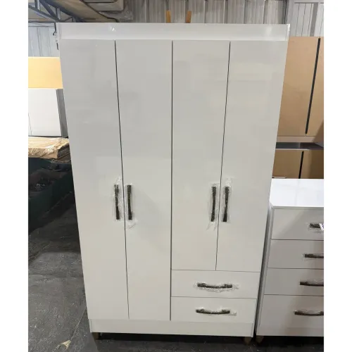 Guarda roupa branco 4 portas - entregamos hoje
