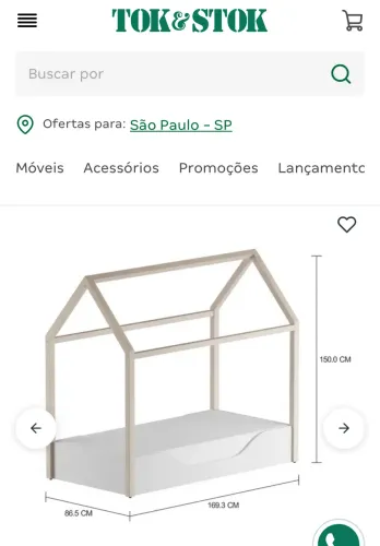 Cama casinha montessori ToK Stok