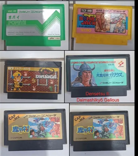 Jogo Original Famicom 60 pinos - 1 unidade - a partir de 50 reais