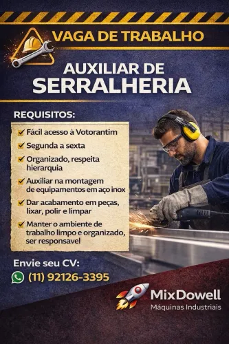 Vaga Auxiliar de Serralharia