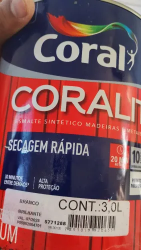 Esmalte Sintético Coral Branco 