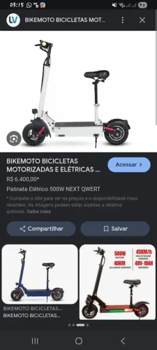 Patinete elétrico nxt 1000w