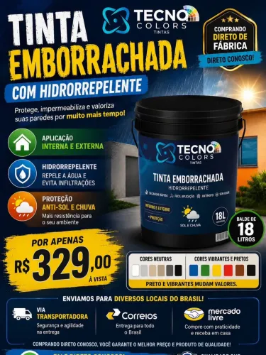Tinta emborrachada Balde 18 litros