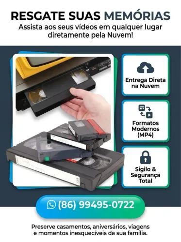 CONVERTA SUAS FITAS VHS EM ARQUIVOS DIGITAIS