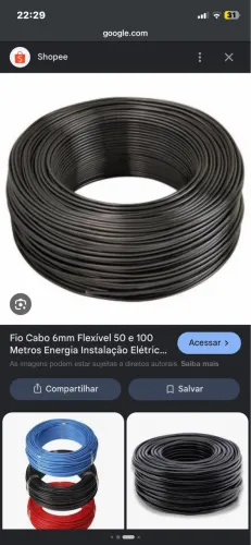 Vendo fio 6mmm 12cm