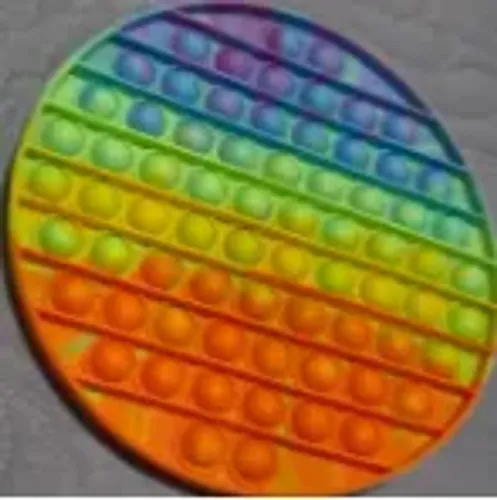 Pop It Circular Colorido Sensorial Antiestresse Fidget Toy