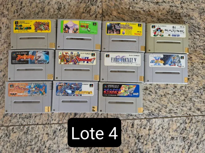 Jogos super famicom lote 4