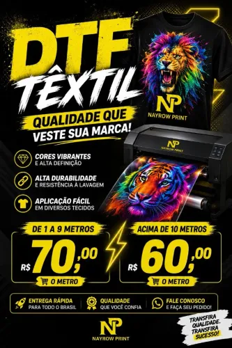 DTF TEXTIL 58 cm UBERLÂNDIA