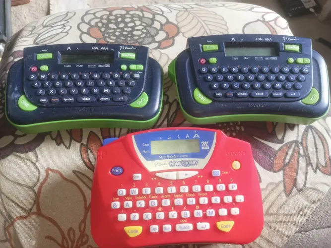 3 Rotuladores Brother P-Touch (PT-65 e PT-80) - Com Defeito / Peças, LEIA O ANÚNCIO