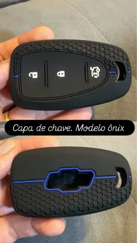 Capa de chave ônix silicone