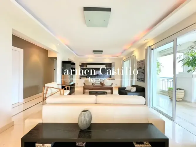 Apartamento Locação Mobiliado, 3 Suites, 4 Vagas ao lado da Berrini no Brooklin - São Paul