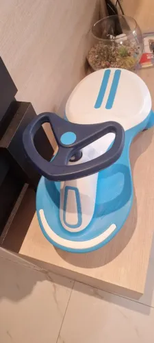 Carrinho Rolimã Gira Pop Azul - Com luz e Sons