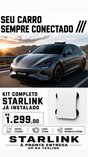 Combo Veicular Starlink Mini