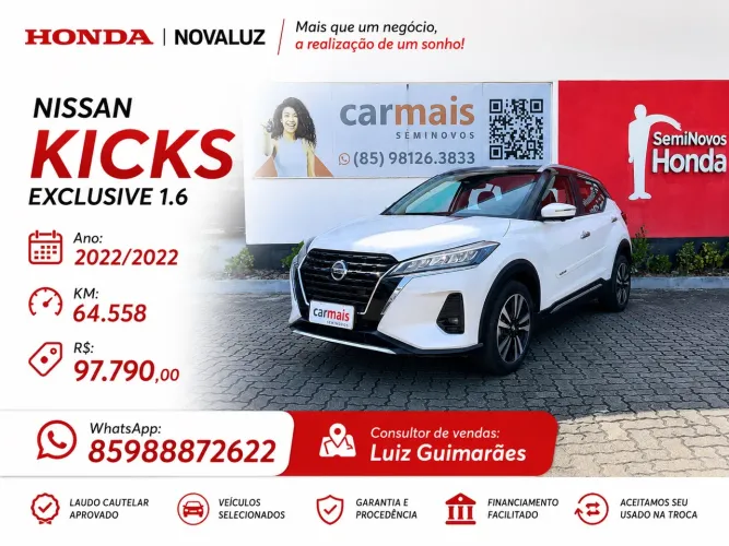 Nissan Kicks Exclusive 1.6 16V Flex AUT 2022