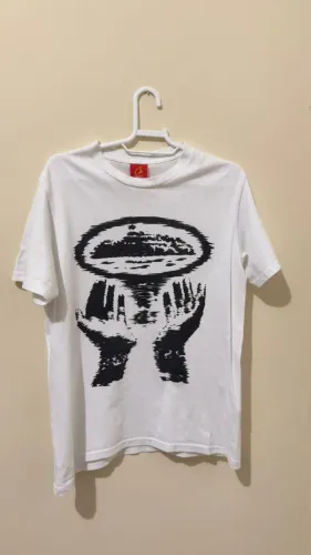 Camisa Corteiz Vortex Hands branca