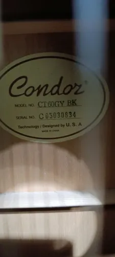 Violão Condor nylon elétrico