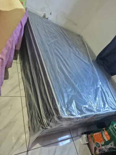 Cama Box colchão magnético 138X188 com cabeceira e despertador massageador HAIFLEX SEMI