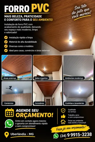 Instalação de Forro PVC em Uberlândia | Orçamento Grátis