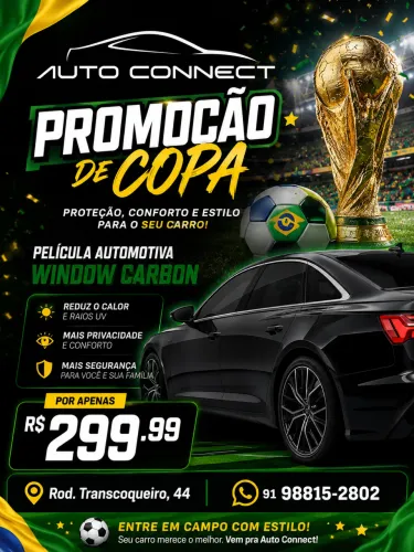 PROMOÇÃO DE APLICAÇÃO DE PELÍCULA WINDOW CARBON 