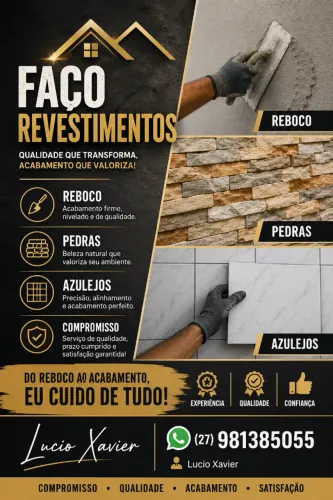 Revestimentos, Reboco e Pedreiro em Geral
