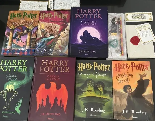 Box todos os livros Harry Potter + BRINDES