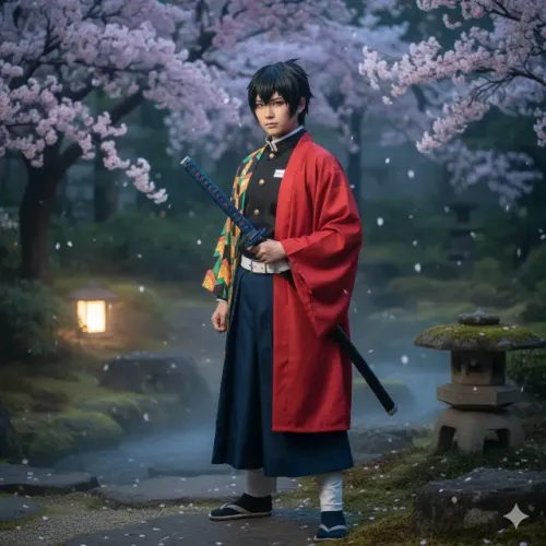 Kimono Tomioka Kimetsu No Yaiba Tam PP