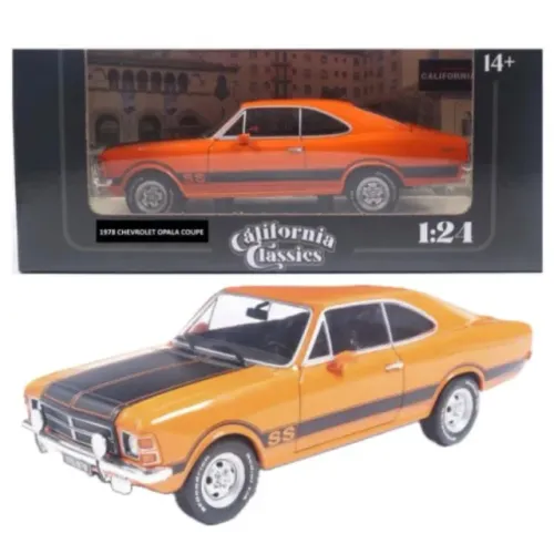 Miniatura Carro Chevrolet Opala SS (1978) - Laranja - 1:24 - California Toys