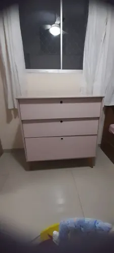 Cômoda Rosa para Bebê