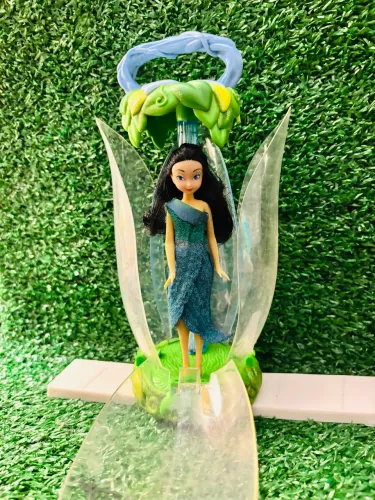 Disney Fairies Disney Store Silvermist Tinker Bell Mini Doll with Flower Petal Case