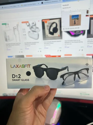 Óculos Inteligente Bluetooth LAXASFIT D12 Smart Glass