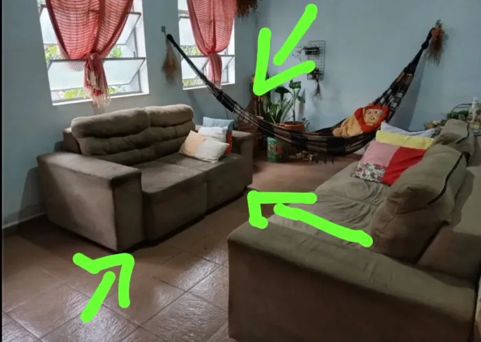 Sofá retrátil 2 lugares