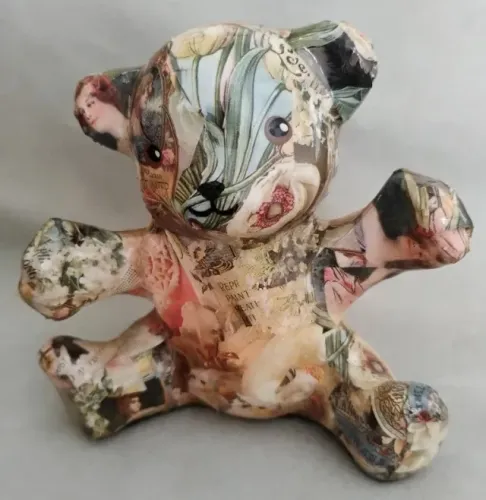 Urso de cerâmica vintage